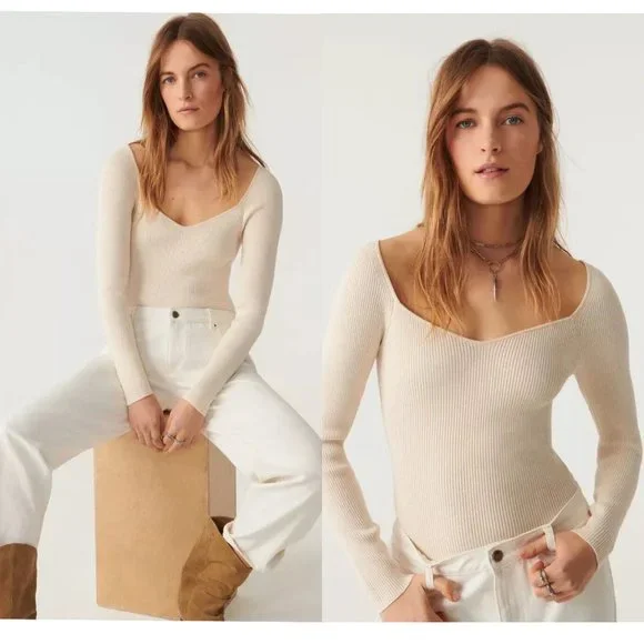 Ba&Sh Olaf ribbed pullover sweater FINAL PRICE NO OFFERS CONSIDERED - Picture 2 of 7